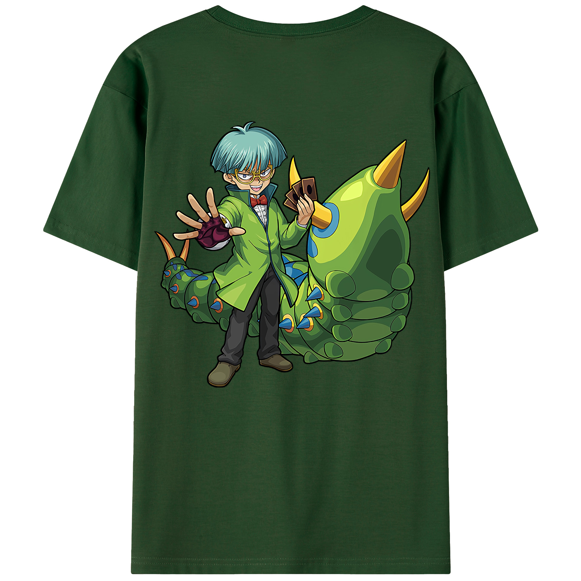 （画像用） 遊☆戯☆王 Yu-Gi-Oh! 綿100％半袖Tシャツ（背面プリント）
